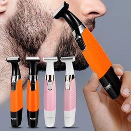 Afeitadora eléctrica para hombres, afeitadora de barba recargable, afeitadora impermeable, máquina de afeitar profesional para el cabello, cuchilla para mujer 240228