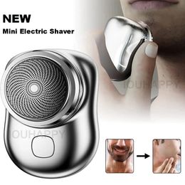 Rasoir électrique mini-Clipper de cheveux portable pour courir la barbe à sec sec à double usage c