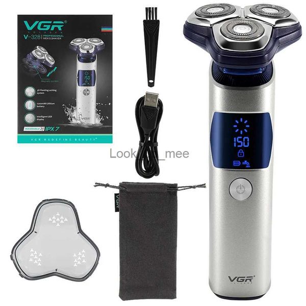 Rasoir électrique nouveau rasoir professionnel Machine à raser tondeuse à barbe Rechargeable tondeuse à cheveux étanche rasoirs rasoir électrique pour hommes YQ230928