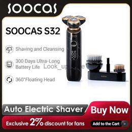 Rasoir électrique SOOCAS S32 rasoir électrique automatique noir étanche longue durée de vie de la batterie YQ230928
