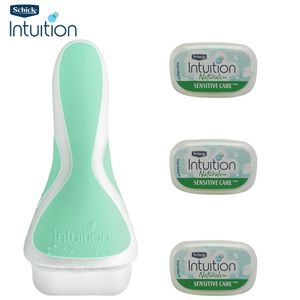 Rasoirs électriques 1 rasoir 3 lames Original Intuition Lady rasoir de sécurité rasoir cheveux rasage femmes Aloe vitamine E peau sensible sûr en Stock 230828