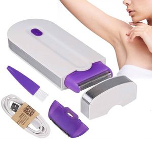 Rasoirs électriques 2 en 1 épilateur électrique rechargeable femmes épilation indolore épilateur dispositif capteur instantané lumière rasoir goutte 230925