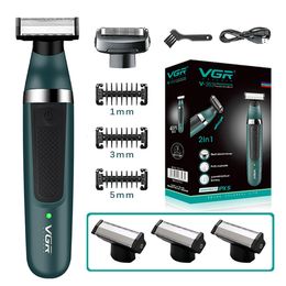 Rasoirs électriques 2in1 One Blade Rasoir électrique professionnel pour hommes Utilisation sèche et humide Tondeuse à barbe Rasoir électrique rechargeable pour hommes Rasage du corps 230617