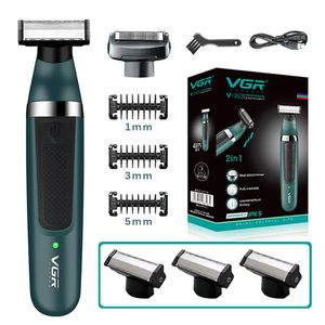 Rasoirs électriques 2in1 One Blade Rasoir professionnel pour hommes Utilisation sèche et humide Tondeuse à barbe Rasoir rechargeable Corps Rasage 230512