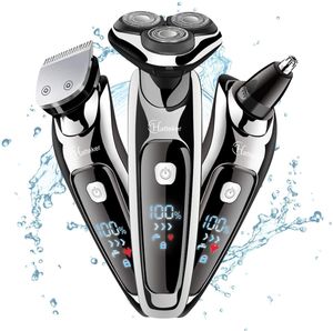 Elektrische scheerapparaten 3in1 Nat droog krachtig elektrisch scheermes voor mannen Body Baard Haar Trimmer Oplaadbare elektrische scheerschoeningsscheermachine Kit 230529