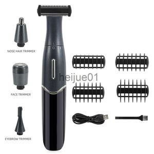 Elektrische scheerapparaten 4 in 1 elektrische haarverwijderaar oplaadbare heren scheerstof neushaar trimmer wenkbrauw shaper oksel bikini trimmer intieme epilator x0918