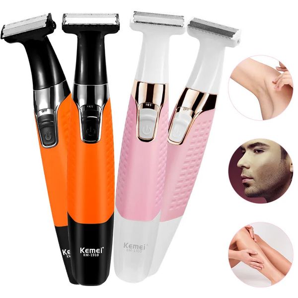 Rasoirs électriques Tondeuse à barbe électrique tondeuse à cheveux rasoir Rechargeable USB pour hommes femmes professionnelles épilateur une lame tondeuse à barbe rasoir 231122