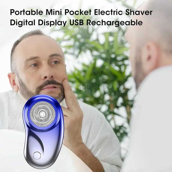 Rasoirs électriques Mini rasoir électrique étanche USB chargeur rasoir Mini rasoir Portable rasoir électrique humide sec rasoir pour hommes 240322