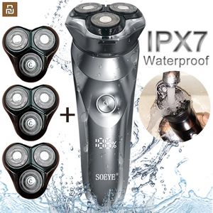 Rasoirs électriques Rasoir électrique pour rasoir électrique pour hommes rasoir intelligent pour tondeuse à barbe IPX7 étanche machine à raser humide et sec Men Shaver 231128