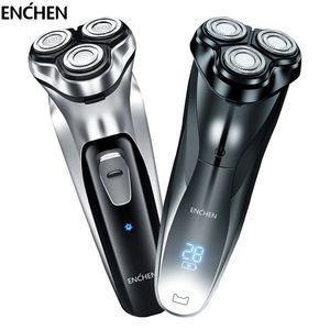 Rasoirs électriques ENCHEN BlackStone Visage Rasoir Pour Hommes Rechargeable 3D Flottant Rasage Machine Barbe Tondeuse 230330