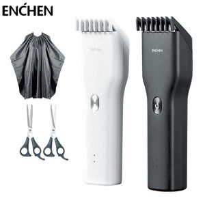 Elektrische Scheerapparaten ENCHEN Boost Tondeuse Voor Mannen Kinderen Draadloze USB Oplaadbare Clipper Cutter Machine Met Verstelbare Kam 230826