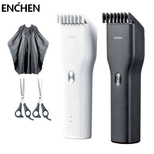 Rasoirs électriques ENCHEN Boost Tondeuse à cheveux pour hommes Enfants sans fil USB rechargeable Clipper Cutter Machine avec peigne réglable 230906