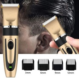 Elektrische Scheerapparaten Tondeuse Scheerapparaat Thuis Trimmers voor Mannen Clipper Professionele Oplaadbare Kapper haar Snijmachine 231129