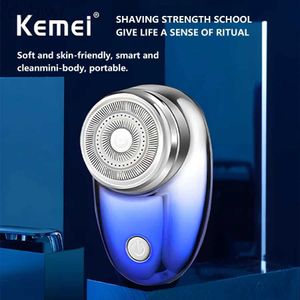 Rasoirs électriques offre spéciale Mini Machine à raser Portable Km-c52 rasoir humide et sec étanche pour hommes rasoir électrique 2442