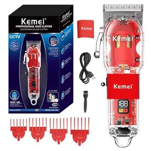 Shavers électriques Kemei 1761 Clipper de cheveux sans fil professionnel pour hommes Lithium Beard Trimmer des cheveux électriques Machine de coupe de cheveux rechargeable T240507