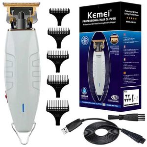 Shavers électriques Kemei 1931 Power Electric Hair Trimmer Beard Grooming For Men Recardable Clipper Hair Cuting Machine Machine peut être zéro T240507