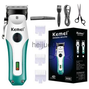 Rasoirs électriques Kemei Tondeuse à cheveux sans fil Tondeuse à cheveux professionnelle pour hommes Électrique réglable Barbe Machine de coupe de cheveux rechargeable x0918