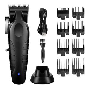 Shavers électriques Kemei Mens Coiffure électrique Clipper USB RECHARAGEMable 0 mm PED CARVING CLIPPER CIRDESS CHEL TRIMMER MACHINE DE COUPE KM-2296 T240507