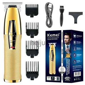 Rasoirs électriques Kemei Métal Professionnel Cheveux Barbe Tondeuse À Cheveux Rechargeable Tondeuse À Cheveux Pour Hommes Toilettage Électrique Machine De Coupe De Cheveux x0918