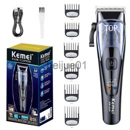 Afeitadoras eléctricas Kemei Nuevo USB Cortadora de cabello eléctrica Cortador de cabello profesional KM-3235 Cortador de cabello ajustable inalámbrico para hombres Set x0918