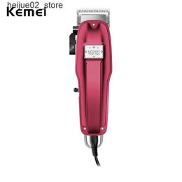 Rasoirs électriques Kemei Rose Machine de coupe de cheveux rouge tondeuses à cheveux à cordon professionnel MDSERTOP Top50 tondeuse à cheveux puissante avec fil de Charge Q240318