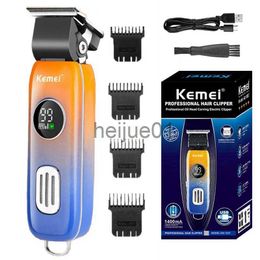 Rasoirs électriques Kemei Tondeuse à cheveux étanche pour hommes Tondeuse à cheveux électrique professionnelle à deux vitesses de moteur Ajustez la lame de tête rechargeable x0918