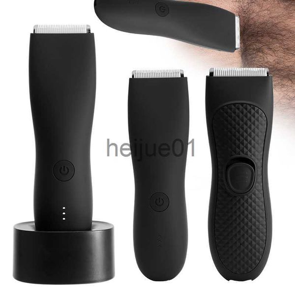 Rasoirs électriques Tondeuse électrique à l'aine pour hommes Tondeuse à cheveux pubiens Tondeuse de toilettage pour hommes Épilateur de bikini Rasoir rechargeable Rasoir x0918