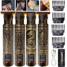 Rasoirs électriques Rasoir électrique pour hommes tondeuse à barbe pour hommes tondeuse à cheveux tondeuse à cheveux rasoir électrique pour le nettoyage T9 0MM tondeuse à cheveux 230828