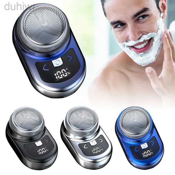 Afeitadoras eléctricas Mini afeitadora portátil, afeitadora para barba, afeitadora para hombre, máquina de afeitar de alta velocidad con bolsillo de carga tipo C 2442