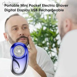 Elektrische Shavers Mini Shaver Waterdicht USB Oplaadbare scheermes Mini-Shave draagbare natte en droge heren voor Home 2442