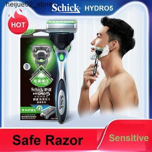 Rasoirs électriques Nouveau rasoir de sécurité original Schick Hydro 5 pour les meilleurs rasoirs pour hommes sensibles.Livraison gratuite de l'inventaire de rasoirs Q240318