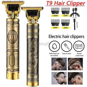 SHAVER ELÉCTRICES NUEVA RETRO T9 Máquina de corte de cabello profesional Corte de cabello eléctrico Carga de barba Máquina de recorte de barba Hombre 24322