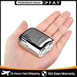 Electric Shavers Pfay PA268 Mini Shaving Machine voor heren voor mannen Portable Razor IPX7 Wasbaar oplaadbare baard Trimmer 230520