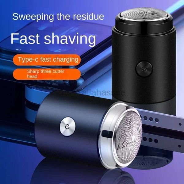 Shavers électriques Portable Mens Shaver Electric Mini Travel Refread Razor Raser Machine à séchage humide Double USB USB RECHARGAGE CHIEUR CHILLAGE 240410