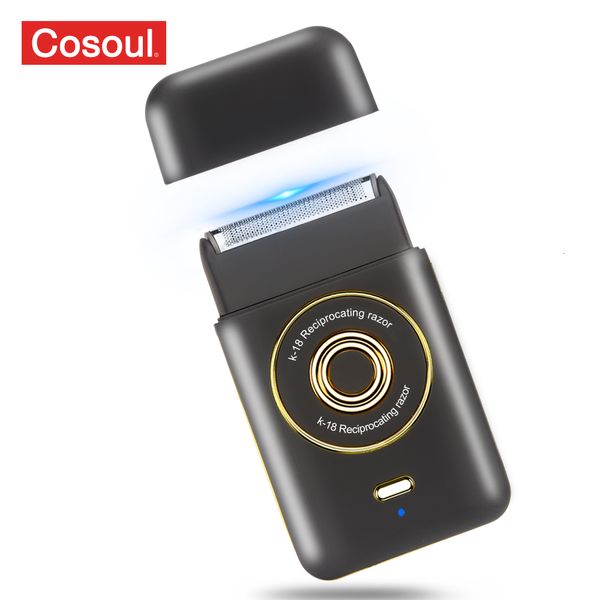 Rasoirs électriques Portable Mini Rasoir Électrique pour Hommes Rasoir Petit Rasoir Rasage Machine Barbe Cutter Tête Chauve Tondeuse Voyage Rasoir Petit 230701