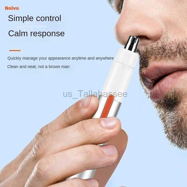 Rasoirs électriques Portable nouveau électrique indolore nez oreille tondeuse à cheveux rotatif USB charge tondeuse rasoir de sourcils pour hommes femmes soins du visage 240329