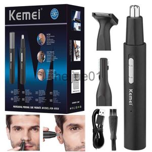 Afeitadoras eléctricas Nariz portátil Oreja Recortadora de pelo Micro USB Carga 3 en 1 Recortadora de barba para cejas para hombres y mujeres Sin dolor Ligero x0918