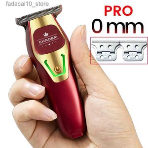 Máquinas de afeitar eléctricas Potente cortadora de cabello profesional Hombres 0 MM T Blade Cortadora eléctrica Recargable Peluquería Máquina de corte de pelo Cortadora de barba Afeitadora Q240119