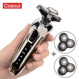 Rasoirs électriques rasoir puissant pour hommes barbe Machine à raser rasoir Rechargeable étanche vente en gros Drop 230826