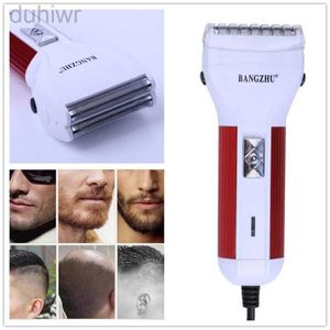 Rasoirs électriques Professionnel filaire lourd barbe rasoir moustache rasage machine pour hommes plug-in AC feuille lame rasoir visage coupe de cheveux outil 2442