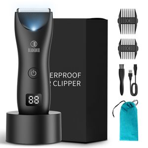 Máquinas de afeitar eléctricas Professional Groin Body Hair Trimmer Ball Shaver para hombres Grooming Clipper Recargable Cerámica Bikini Depiladora 230825