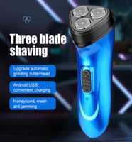 Rasoirs électriques rasoir barbe épilation USB Rechargeable rasage Machine pour hommes tondeuse rotatif dissolvant 2211145649178