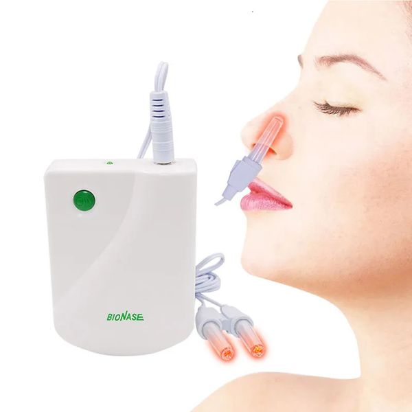 Rasoirs électriques Sinusite Rhinite Cure Thérapie BioNase Traitement du nez Appareil de massage nasal Rhume des foins Basse fréquence Pulse Laser Soins de santé 230927