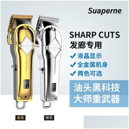 Rasoirs électriques Suaperne1919 Chaopai Tête d'huile Poussant Ciseaux Haute Puissance Charge Métal Barber 230906 Drop Livraison Santé Beauté Sha Dhdpe