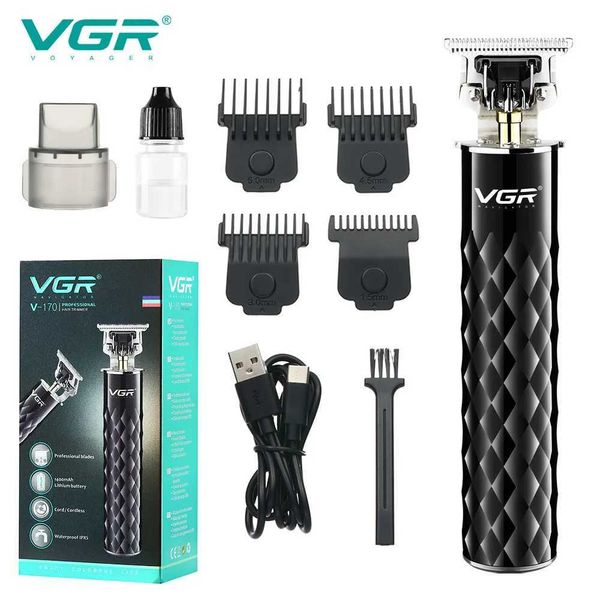 Shavers électriques VGR V-170 Traiture de cheveux professionnels Clipper à cheveux imperméable pour hommes Trimmer de la barbe au lithium Batterie Hair Machine à découper T240507