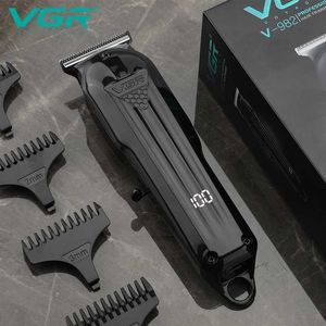 Electric Shavers VGR V-982 Professionele USB-oplaadbare draadloze haartrimmer voor mannen Barber Mens Shaving Machine Clippers Shaving Machines Man T240507