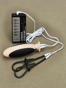 Produits pour adultes à choc électrique avec anneau pénien godemichet Anal Estim SM Plug Anal jouets sexuels électro Sex Gear masseur 7496186