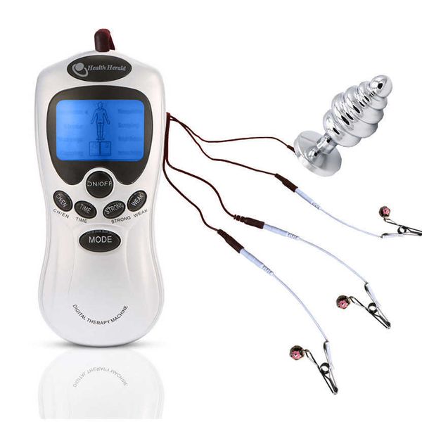 CLIP DE NIMPORT DE CHOC ÉLECTRIQUE CLIP / CLITORIS CLIP / Anal Plug Position Sensitive Position SIMPLUME ELECTRO-CHOC SONT SONT SONT SON SON S0824