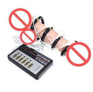 Électricité Pinis Pinis Ring Ring Electro Shock Thérapie Penis Extender Sex Toys for Men Médical Toys2773038