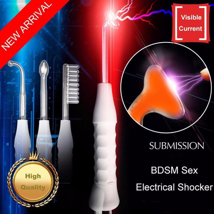 Free Shipping!!!Electric Shock Sex Products Electro Full Body Massage Stimulator Fetish Medical Themed Sex Toys For Couples Flirting SN5503